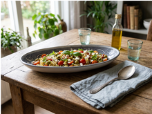 Schaal ovaal 40,5 Nejma Gris Salade | OD.NG.40 | Dishes &amp; Deco