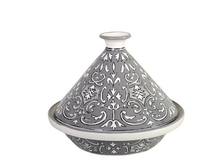 Keramische tajine 28 x 32 cm Nejma Gris - Handgemaakt | Dishes &amp; Deco