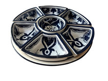 8 delig Tapas schaal Black Fond &Oslash; 30 cm | TS.BF.35 | Dishes &amp; Deco