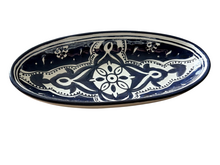 Ovale Schaal Black Fond - 20 cm - Handgemaakt - Dishes &amp; Deco