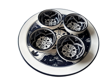 Tapas Party set 5 delig Black Fond aardewerk hapjes bord en schaaltjes zwart wit | TP.PY.BF | Dishes &amp; Deco