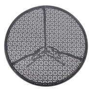 Clayre &amp; Eef | Bistroset Bistrotafel Bistrostoel 3-delig Grijs &oslash; 60x71 / 50x40x93 cm (2) | 5Y1429