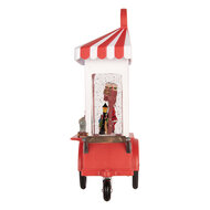 Clayre &amp; Eef | Muziekdoos IJskar met LED Rood Wit 16x9x27 cm / 3xAA | 6PR6177