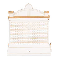 Clayre &amp; Eef | Muziekdoos met LED Rood Wit 22x11x23 cm / 3xAA | 6PR6185