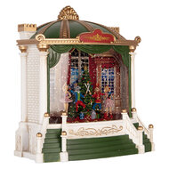 Clayre &amp; Eef | Muziekdoos met LED Groen Goudkleurig 22x11x23 cm / 3xAA | 6PR6186