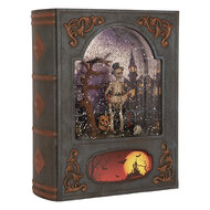 Clayre &amp; Eef | Muziekdoos met LED Grijs Bruin 17x7x22 cm / 3xAA | 6PR6189