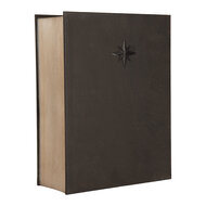 Clayre &amp; Eef | Muziekdoos met LED Grijs Bruin 17x7x22 cm / 3xAA | 6PR6189