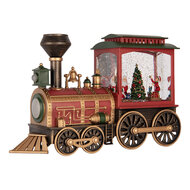 Clayre &amp; Eef | Muziekdoos Trein met LED Rood Groen 31x10x19 cm / 3xAA | 6PR6202