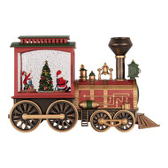 Clayre &amp; Eef | Muziekdoos Trein met LED Rood Groen 31x10x19 cm / 3xAA | 6PR6202
