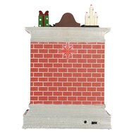 Clayre &amp; Eef | Muziekdoos met LED Rood Grijs 18x10x25 cm / 3xAA | 6PR6206