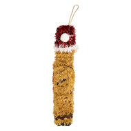 Clayre &amp; Eef | Decoratie Hanger Peperkoekpop Bruin Rood 12x3x16 cm | 66600