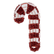 Clayre &amp; Eef | Kerstdecoratie zuurstok Rood Wit 32x5x62 cm | 66602