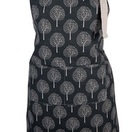 Clayre &amp; Eef | Keukenschort Grijs Wit 69x68 cm | KT041.049