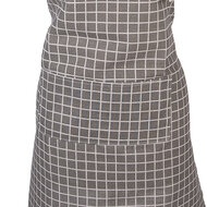 Clayre &amp; Eef | Keukenschort Grijs Wit 69x68 cm | KT041.052