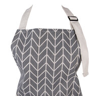 Clayre &amp; Eef | Keukenschort Grijs Beige 69x68 cm | KT041.054