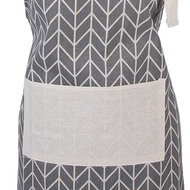 Clayre &amp; Eef | Keukenschort Grijs Beige 69x68 cm | KT041.054