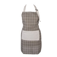 Clayre &amp; Eef | Keukenschort Grijs Beige 69x68 cm | KT041.055
