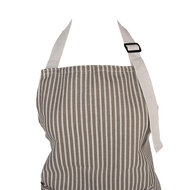 Clayre &amp; Eef | Keukenschort Grijs Wit 69x68 cm | KT041.061