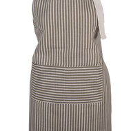 Clayre &amp; Eef | Keukenschort Grijs Wit 69x68 cm | KT041.061