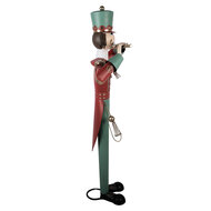 Clayre &amp; Eef | Decoratie Notenkraker Groen Rood 70x48x163 cm | 5Y1437