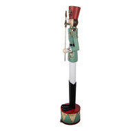 Clayre &amp; Eef | Decoratie Notenkraker Groen Goudkleurig 35x27x151 cm | 5Y1438