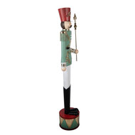 Clayre &amp; Eef | Decoratie Notenkraker Groen Goudkleurig 35x27x151 cm | 5Y1438
