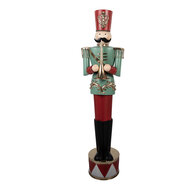 Clayre &amp; Eef | Decoratie Notenkraker Groen Rood 33x27x121 cm | 5Y1440