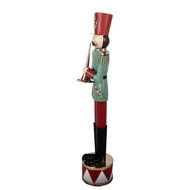 Clayre &amp; Eef | Decoratie Notenkraker Groen Rood 33x27x121 cm | 5Y1440