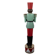 Clayre &amp; Eef | Decoratie Notenkraker Groen Rood 33x27x121 cm | 5Y1440