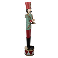 Clayre &amp; Eef | Decoratie Notenkraker Groen Rood 33x27x121 cm | 5Y1440