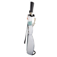 Clayre &amp; Eef | Kerstdecoratie Sneeuwman Wit Groen 36x13x69 cm | 5Y1443