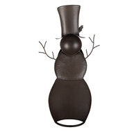 Clayre &amp; Eef | Kerstdecoratie Sneeuwman Wit Groen 36x13x69 cm | 5Y1443