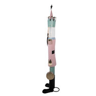 Clayre &amp; Eef | Decoratie Notenkraker Roze Wit 41x34x174 cm | 5Y1446