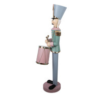 Clayre &amp; Eef | Decoratie Notenkraker Groen Blauw 37x40x129 cm | 5Y1448