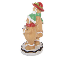 Clayre &amp; Eef | Decoratie peperkoekpoppen Bruin Wit 10x6x13 cm | 6PR6332
