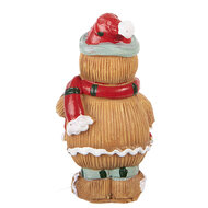 Clayre &amp; Eef | Decoratie peperkoekpop Bruin Rood 5x4x9 cm | 6PR6341