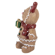 Clayre &amp; Eef | Decoratie peperkoekpop Bruin Rood 10x7x16 cm | 6PR6439