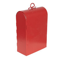 Clayre &amp; Eef | Decoratie hanger Brievenbus Rood Wit 5x3x8 cm | 6Y6063