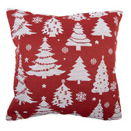 Clayre &amp; Eef | Kussen gevuld Rood Wit 45x45x4 cm | KG023.166