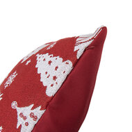 Clayre &amp; Eef | Kussen gevuld Rood Wit 45x45x4 cm | KG023.166