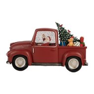 Clayre &amp; Eef | Muziekdoos Auto met LED Rood Zwart 28x12x15 cm / 3xAA | 6PR6204