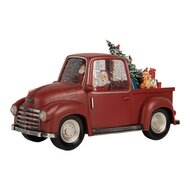 Clayre &amp; Eef | Muziekdoos Auto met LED Rood Zwart 28x12x15 cm / 3xAA | 6PR6204