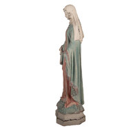 Clayre &amp; Eef | Kerstdecoratie Beeld Maria Beige Blauw 24x16x63 cm | 5MG0115
