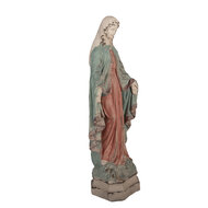 Clayre &amp; Eef | Kerstdecoratie Beeld Maria Beige Blauw 24x16x63 cm | 5MG0115