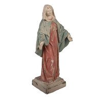 Clayre &amp; Eef | Kerstdecoratie Beeld Maria Beige Blauw 20x14x44 cm | 6MG0163