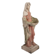 Clayre &amp; Eef | Kerstdecoratie Beeld Maria Beige Groen 16x16x44 cm | 6MG0165