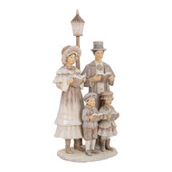 Clayre &amp; Eef | Decoratie Kerstkoor Beige 15x11x29 cm | 6PR5652