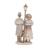 Clayre &amp; Eef | Decoratie Kerstkoor Beige 15x11x29 cm | 6PR5652