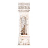 Clayre &amp; Eef | Muziekdoos met LED Wit Bruin 22x7x25 cm / 3xAA | 6PR6190