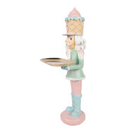 Clayre &amp; Eef | Decoratie Notenkraker met schaal Roze Groen 18x16x41 cm | 6PR6312